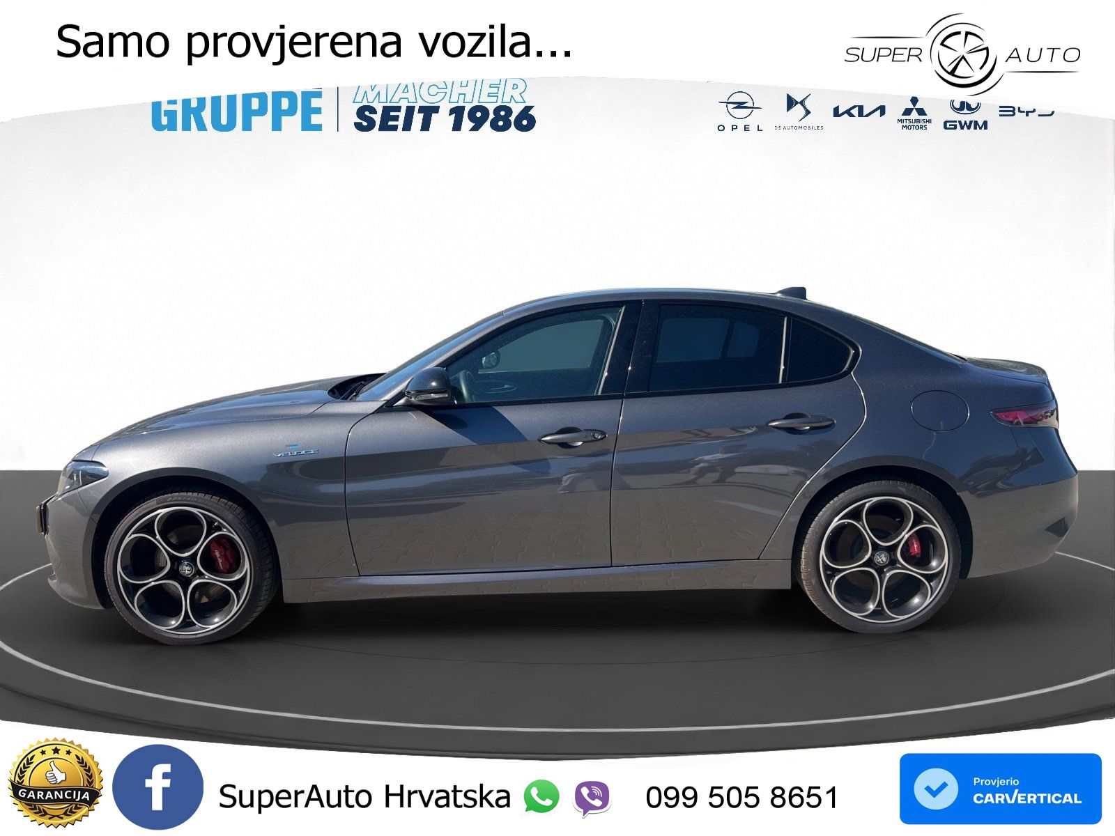 Alfa Romeo Giulia 2.0 Turbo (280 KS) AWD Automatic LED+GR SJED+ACC