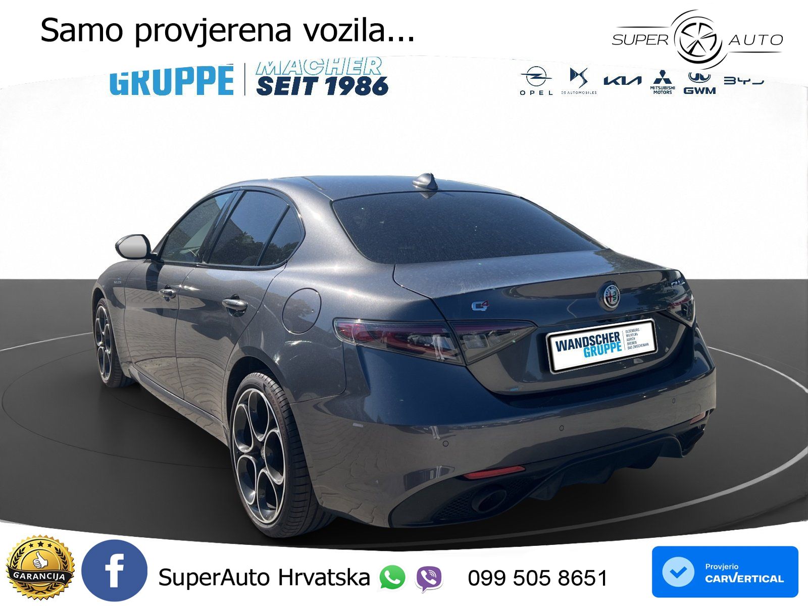 Alfa Romeo Giulia 2.0 Turbo (280 KS) AWD Automatic LED+GR SJED+ACC
