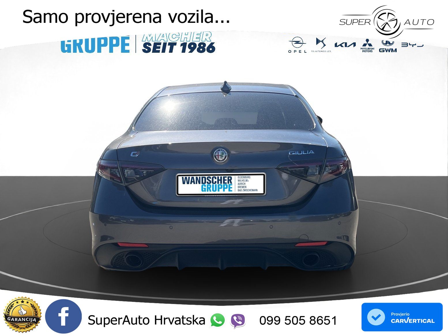 Alfa Romeo Giulia 2.0 Turbo (280 KS) AWD Automatic LED+GR SJED+ACC