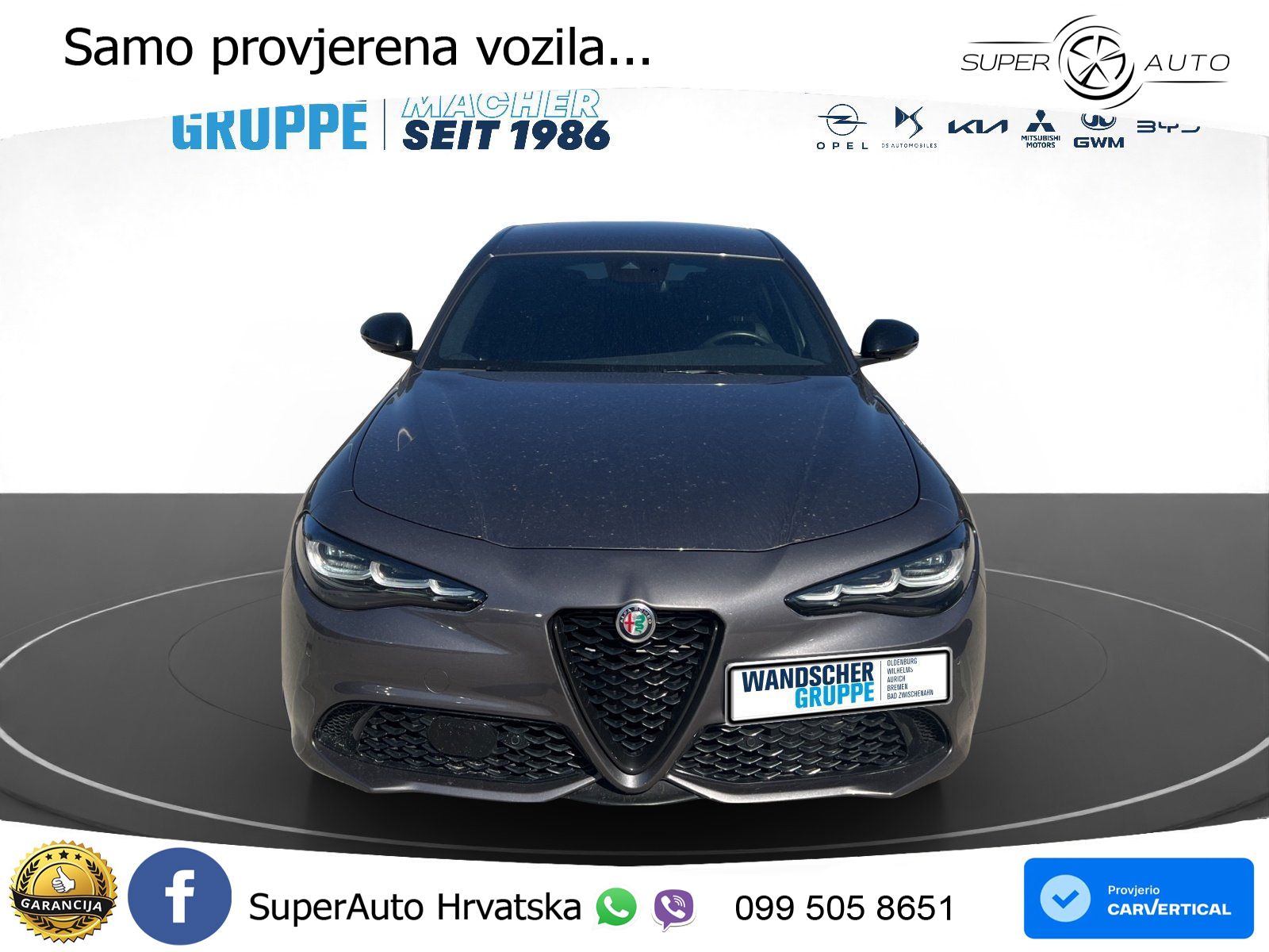 Alfa Romeo Giulia 2.0 Turbo (280 KS) AWD Automatic LED+GR SJED+ACC