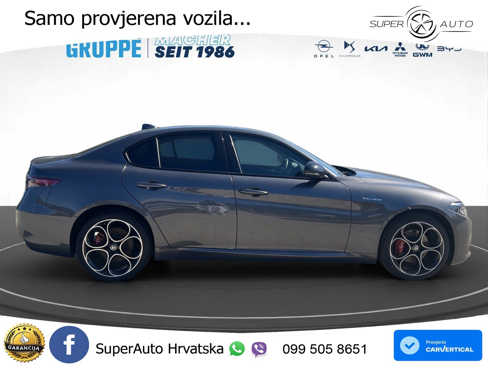 Alfa Romeo Giulia 2.0 Turbo (280 KS) AWD Automatic LED+GR SJED+ACC