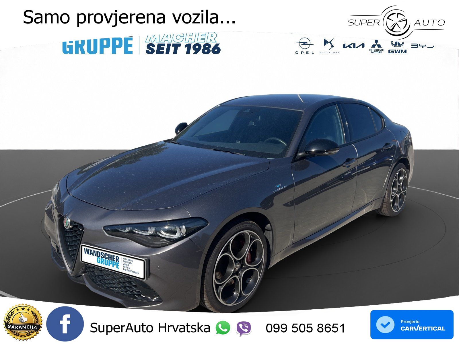 Alfa Romeo Giulia 2.0 Turbo (280 KS) AWD Automatic LED+GR SJED+ACC