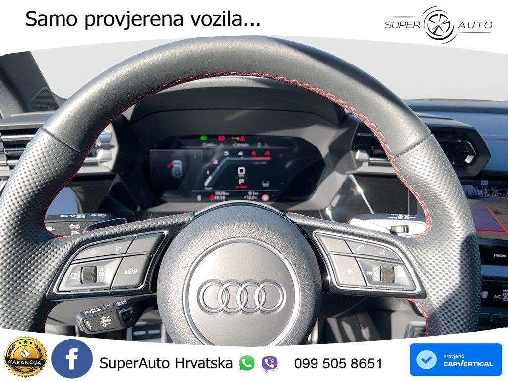 Audi A3 35 TDI (150 KS) S tronic 2x S line LED+GR SJED+ACC