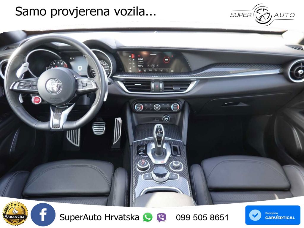 Alfa Romeo Stelvio Quadrifoglio 2.9 V6 Bi-Turbo (520 KS) Q4 Automatic LED+GR SJED+ACC