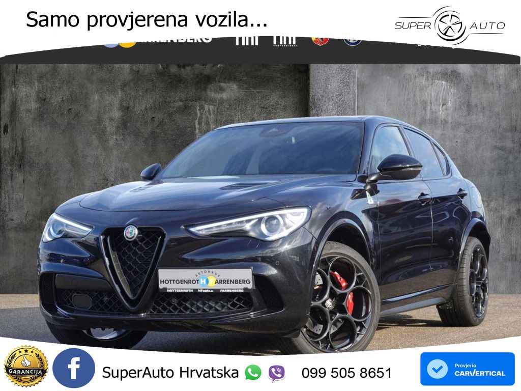 Alfa Romeo Stelvio Quadrifoglio 2.9 V6 Bi-Turbo (520 KS) Q4 Automatic LED+GR SJED+ACC