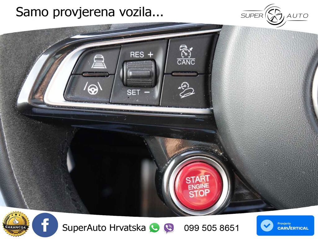 Alfa Romeo Stelvio Quadrifoglio 2.9 V6 Bi-Turbo (520 KS) Q4 Automatic LED+GR SJED+ACC