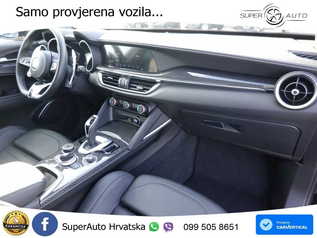 Alfa Romeo Stelvio Quadrifoglio 2.9 V6 Bi-Turbo (520 KS) Q4 Automatic LED+GR SJED+ACC