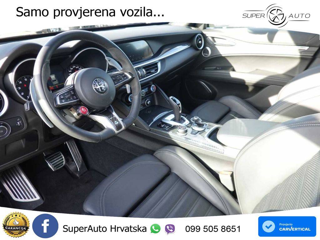 Alfa Romeo Stelvio Quadrifoglio 2.9 V6 Bi-Turbo (520 KS) Q4 Automatic LED+GR SJED+ACC