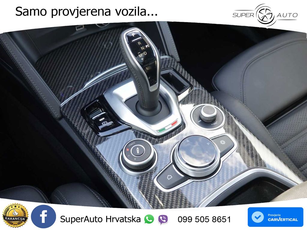 Alfa Romeo Stelvio Quadrifoglio 2.9 V6 Bi-Turbo (520 KS) Q4 Automatic LED+GR SJED+ACC
