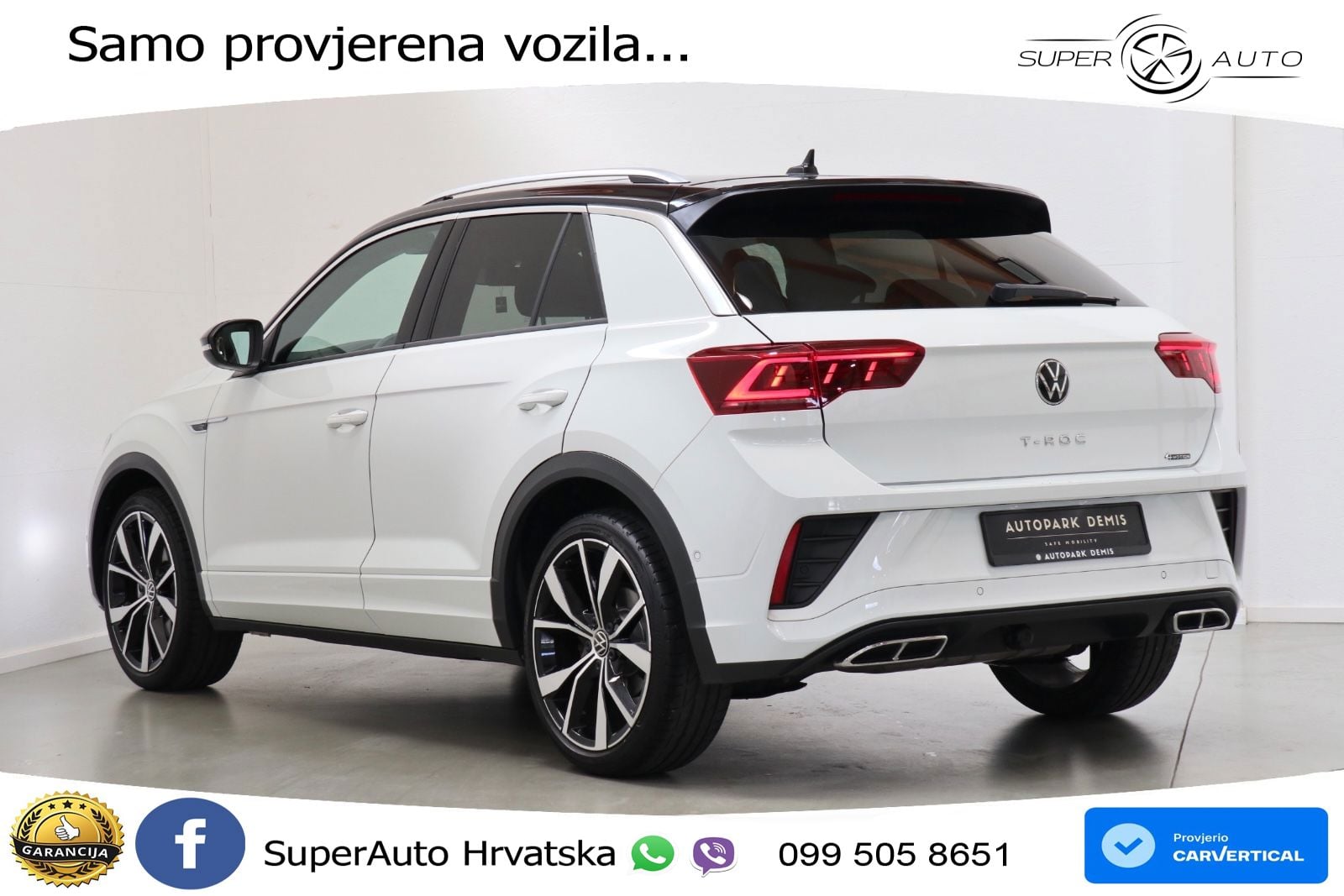 Volkswagen T-Roc 2.0 TSI (190 KS) 4M DSG R-Line LED+GR SJED+ACC