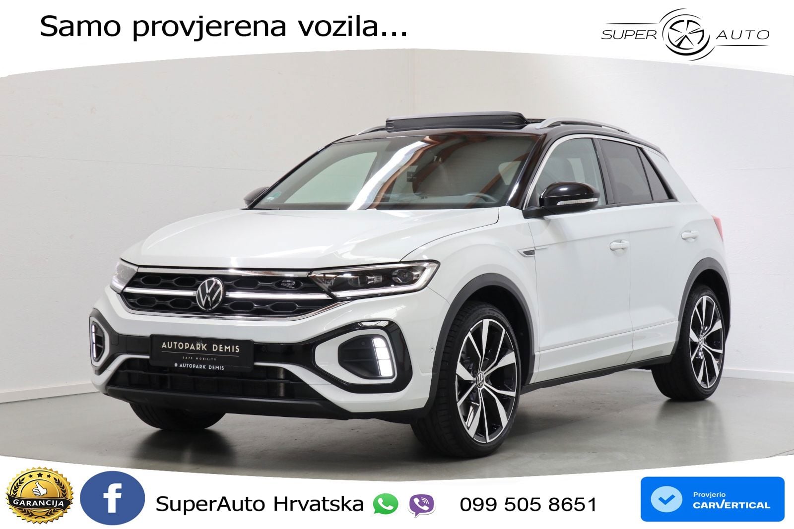 Volkswagen T-Roc 2.0 TSI (190 KS) 4M DSG R-Line LED+GR SJED+ACC