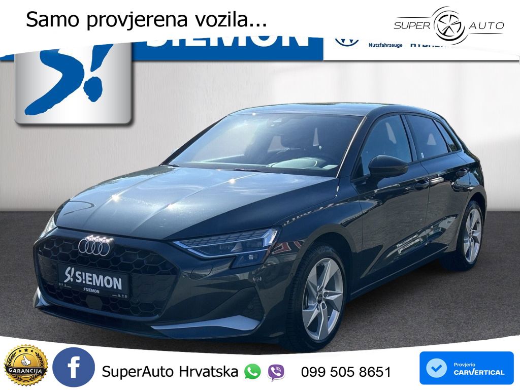 Audi A3 Sportback 30 TFSI (116 KS) Mild Hybrid S tronic advanced LED+GR SJED+ACC