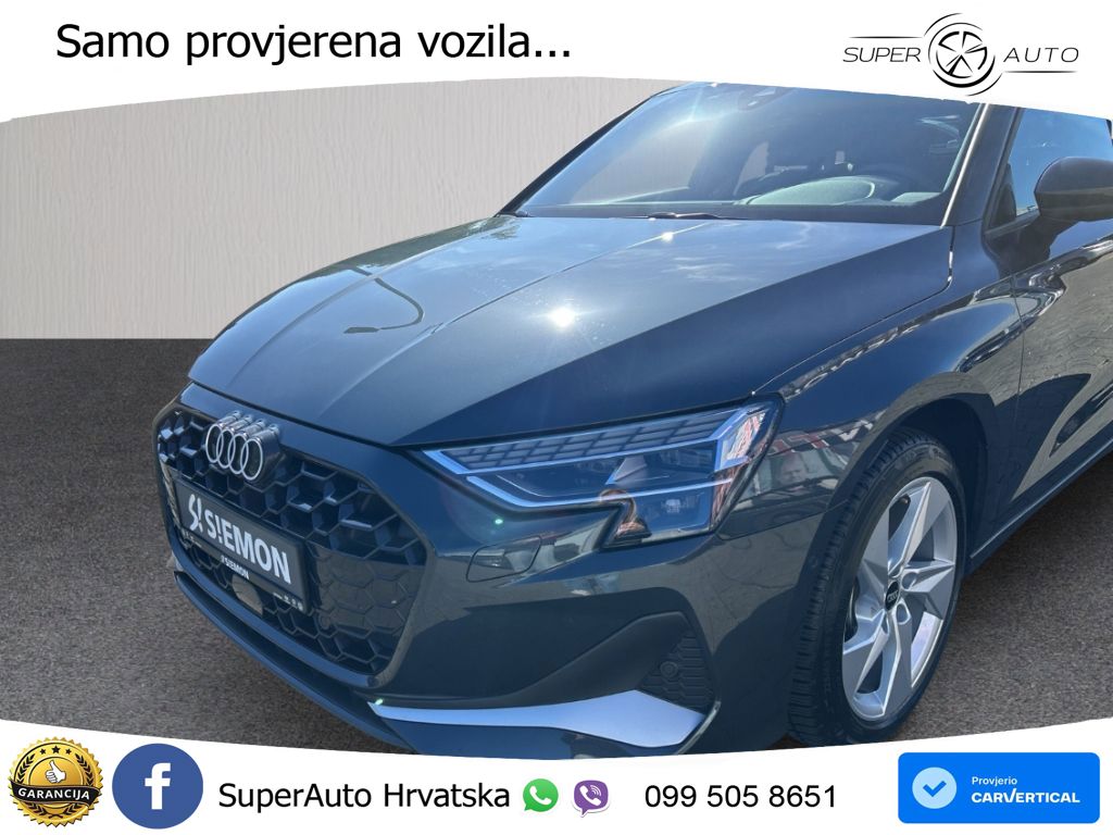 Audi A3 Sportback 30 TFSI (116 KS) Mild Hybrid S tronic advanced LED+GR SJED+ACC