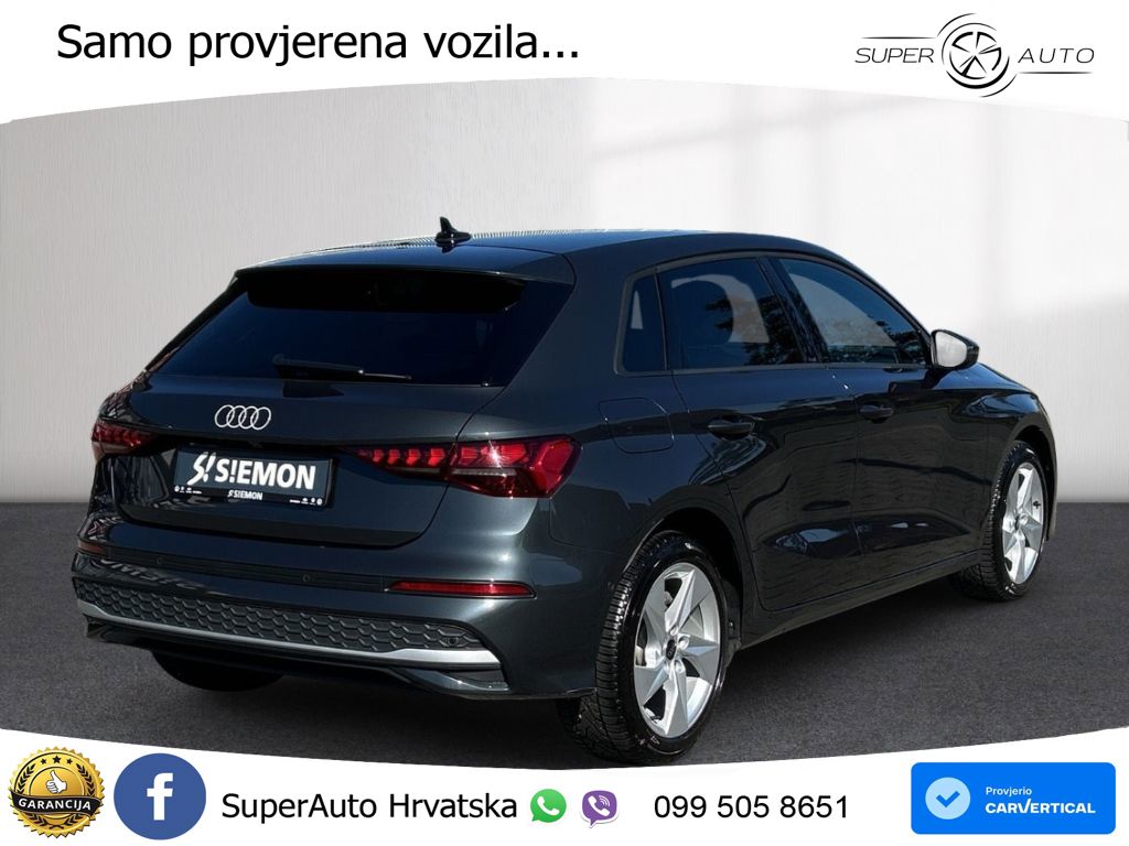 Audi A3 Sportback 30 TFSI (116 KS) Mild Hybrid S tronic advanced LED+GR SJED+ACC