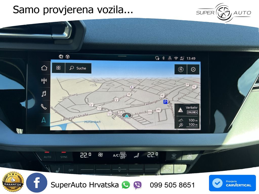 Audi A3 Sportback 30 TFSI (116 KS) Mild Hybrid S tronic advanced LED+GR SJED+ACC