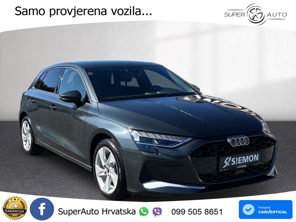 Audi A3 Sportback 30 TFSI (116 KS) Mild Hybrid S tronic advanced LED+GR SJED+ACC