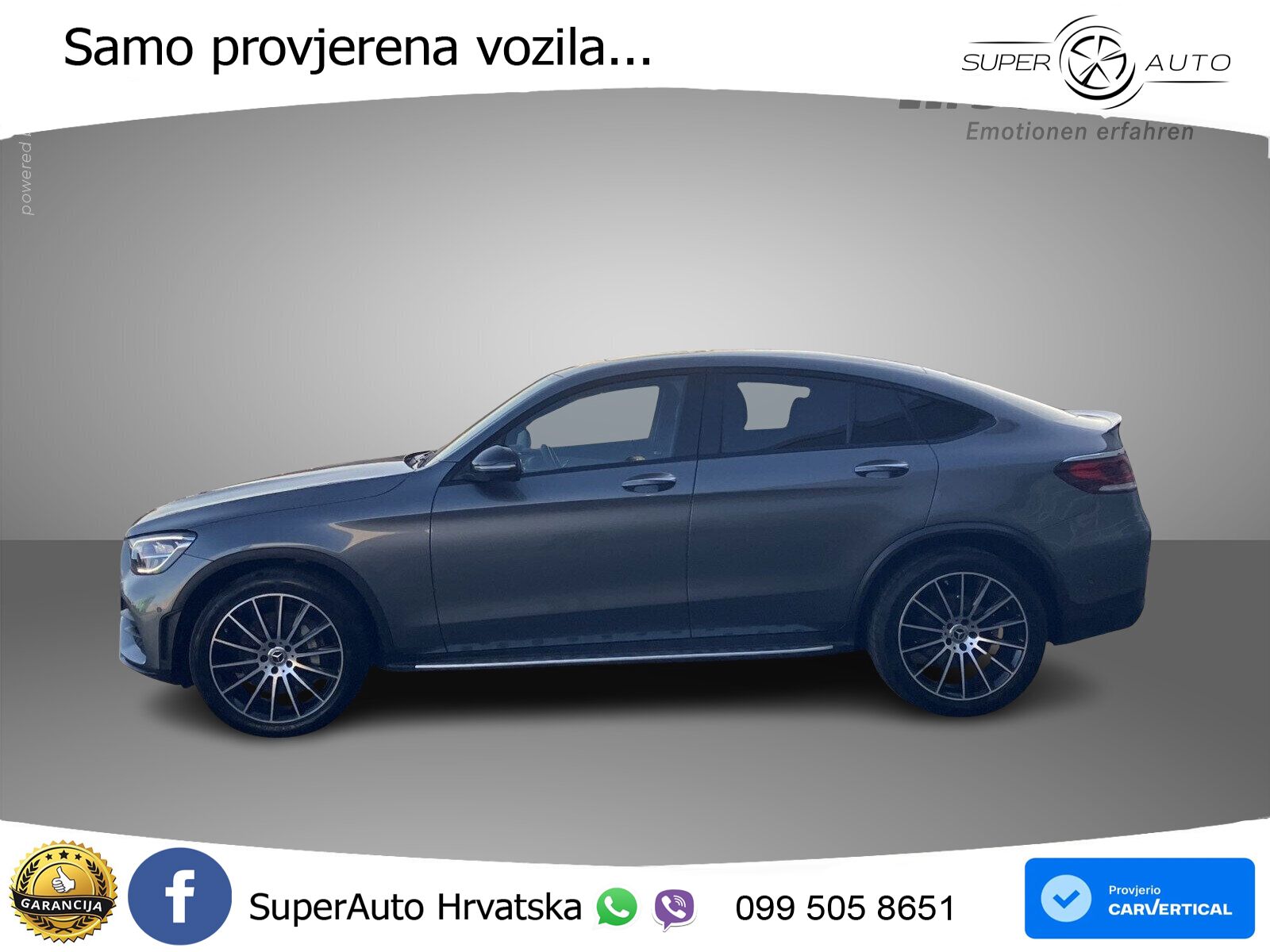 Mercedes GLC Coupe 400d (330 KS) 4MATIC 9G-TRONIC AMG ZRAČNI+ACC+GR SJED+360