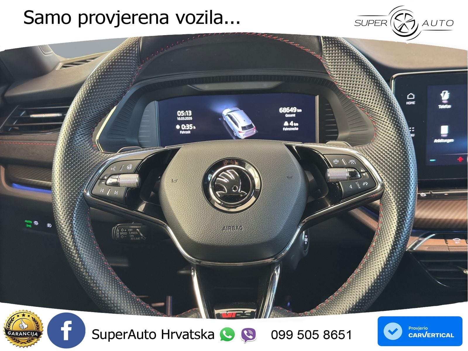 Škoda Octavia Combi RS 2.0 TDI (200 KS) DSG LED+GR SJED+ACC