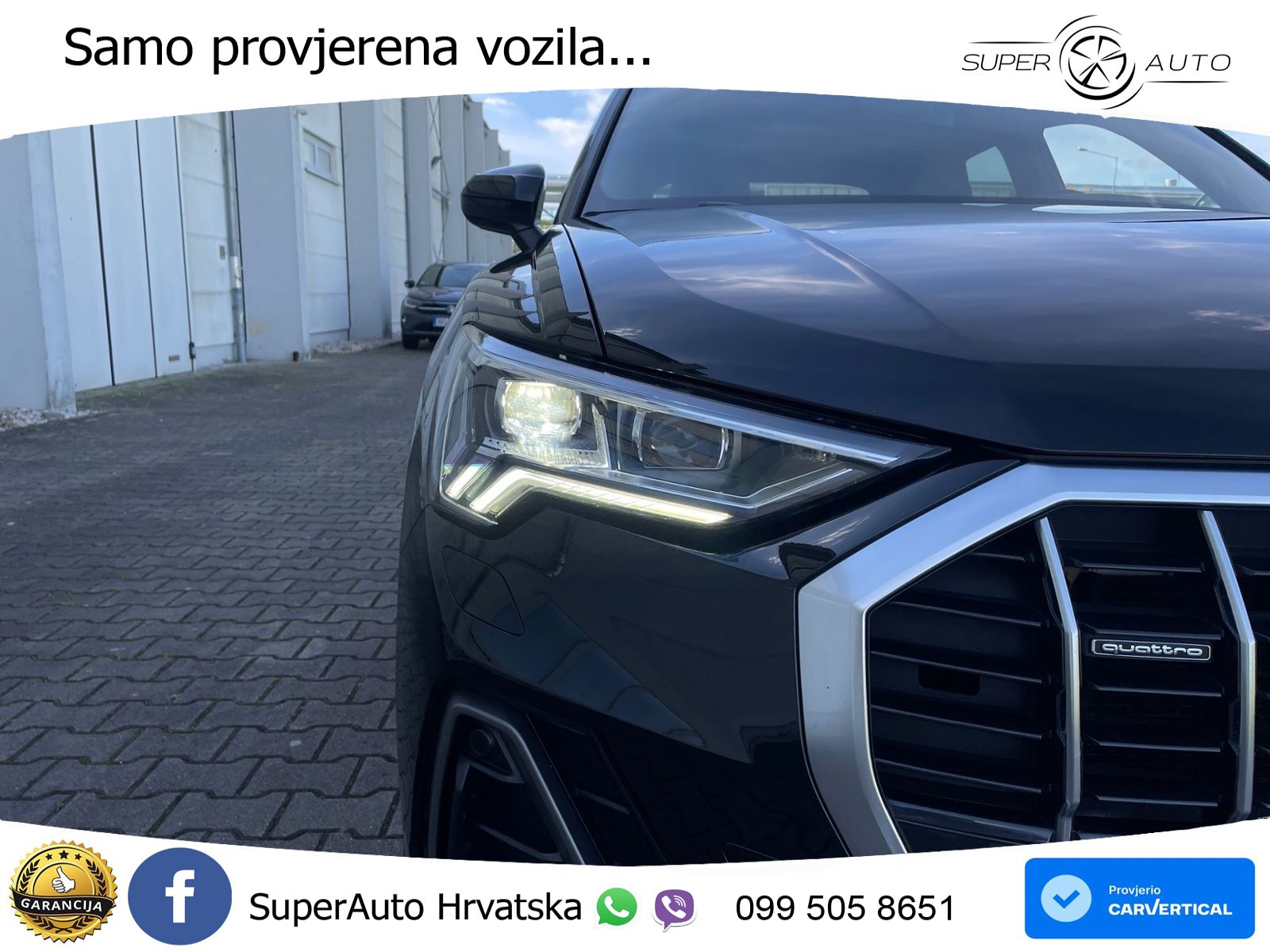 Audi Q3 45 TFSI (230 KS) quattro S tronic S line MATRIX+GR SJED+KAM