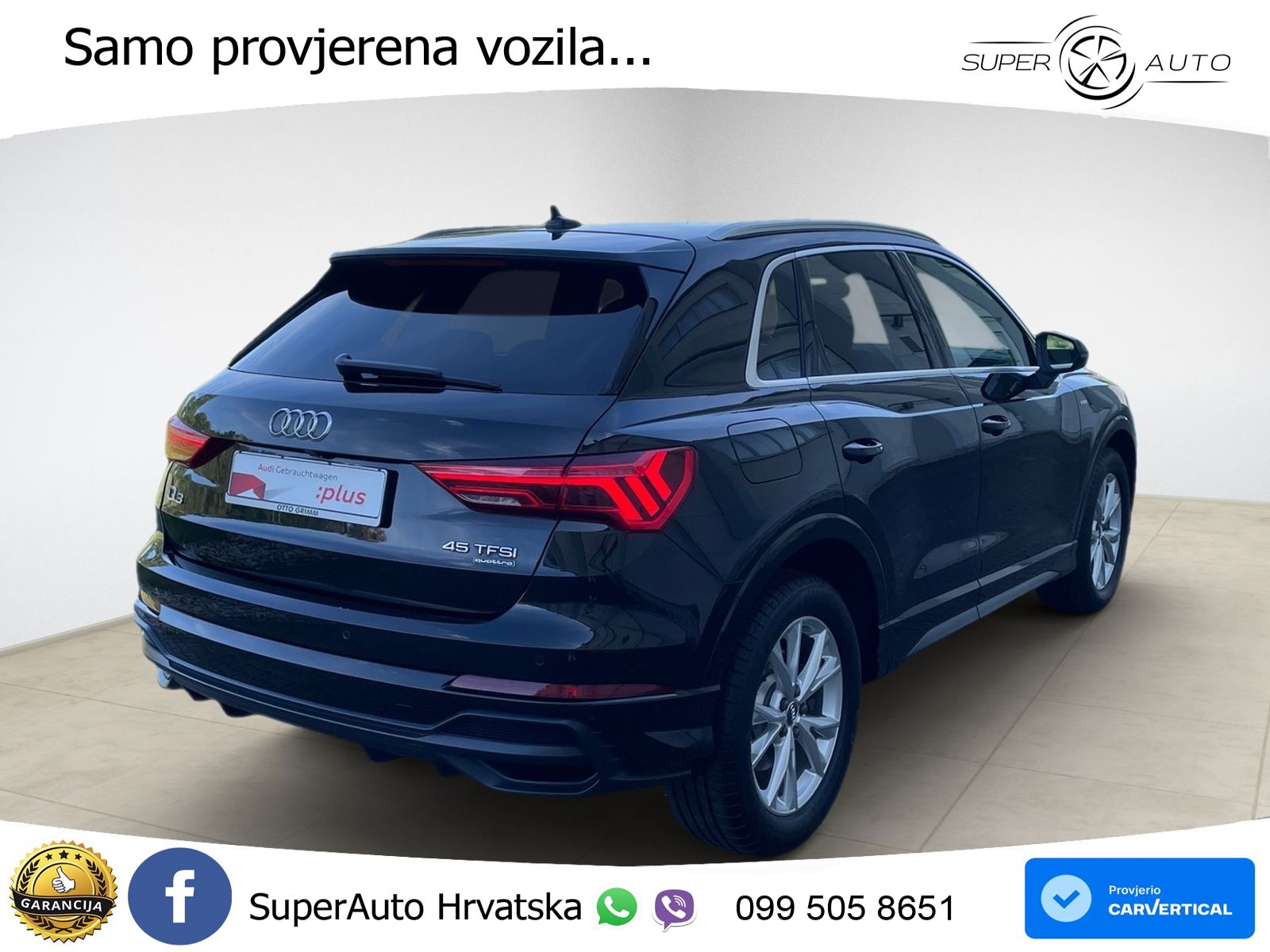 Audi Q3 45 TFSI (230 KS) quattro S tronic S line MATRIX+GR SJED+KAM