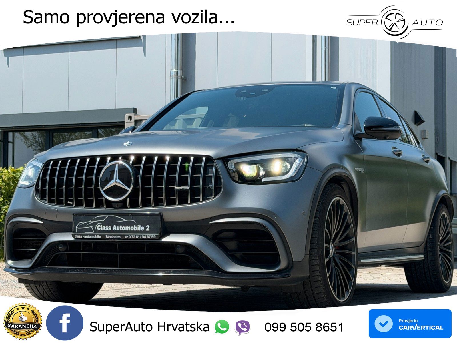Mercedes AMG GLC 63 S V8 (510 KS) 4MATIC+ MCT LED+GR SJED+ACC