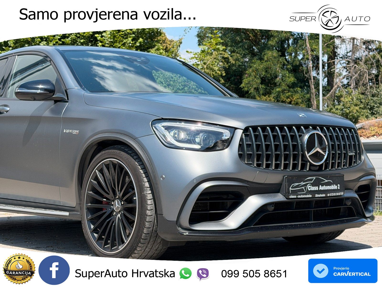 Mercedes AMG GLC 63 S V8 (510 KS) 4MATIC+ MCT LED+GR SJED+ACC