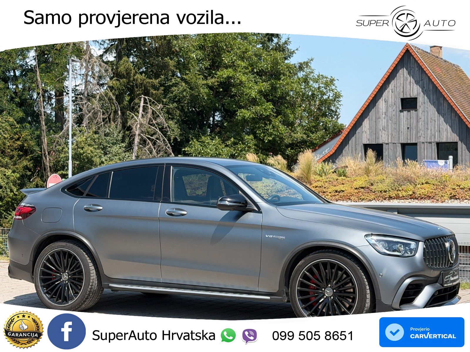 Mercedes AMG GLC 63 S V8 (510 KS) 4MATIC+ MCT LED+GR SJED+ACC