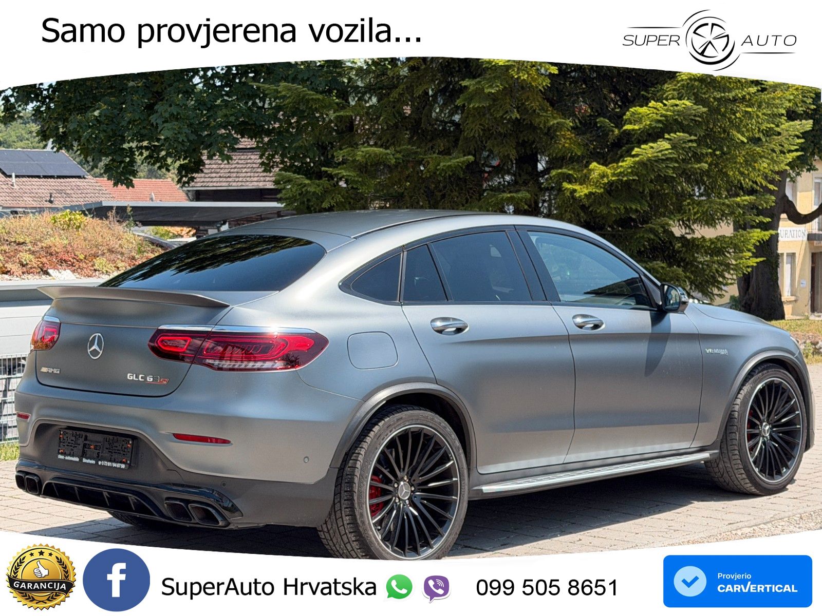Mercedes AMG GLC 63 S V8 (510 KS) 4MATIC+ MCT LED+GR SJED+ACC