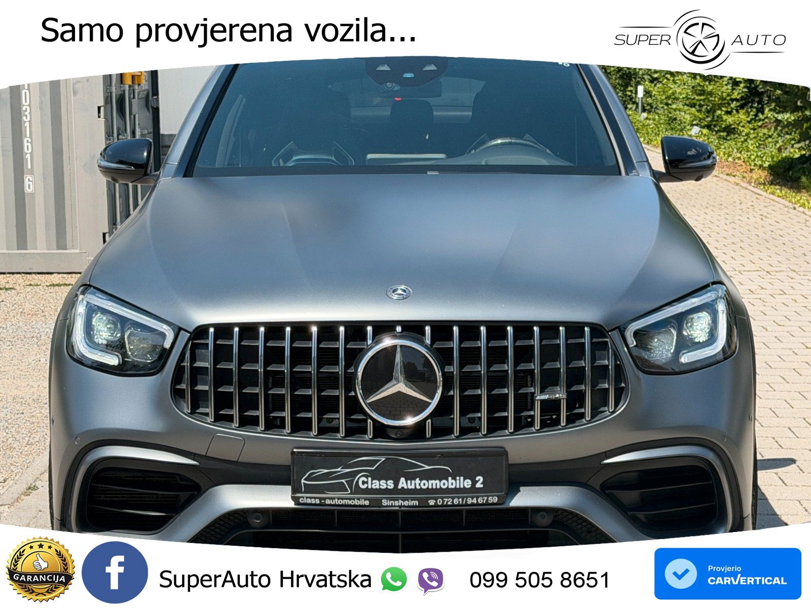 Mercedes AMG GLC 63 S V8 (510 KS) 4MATIC+ MCT LED+GR SJED+ACC