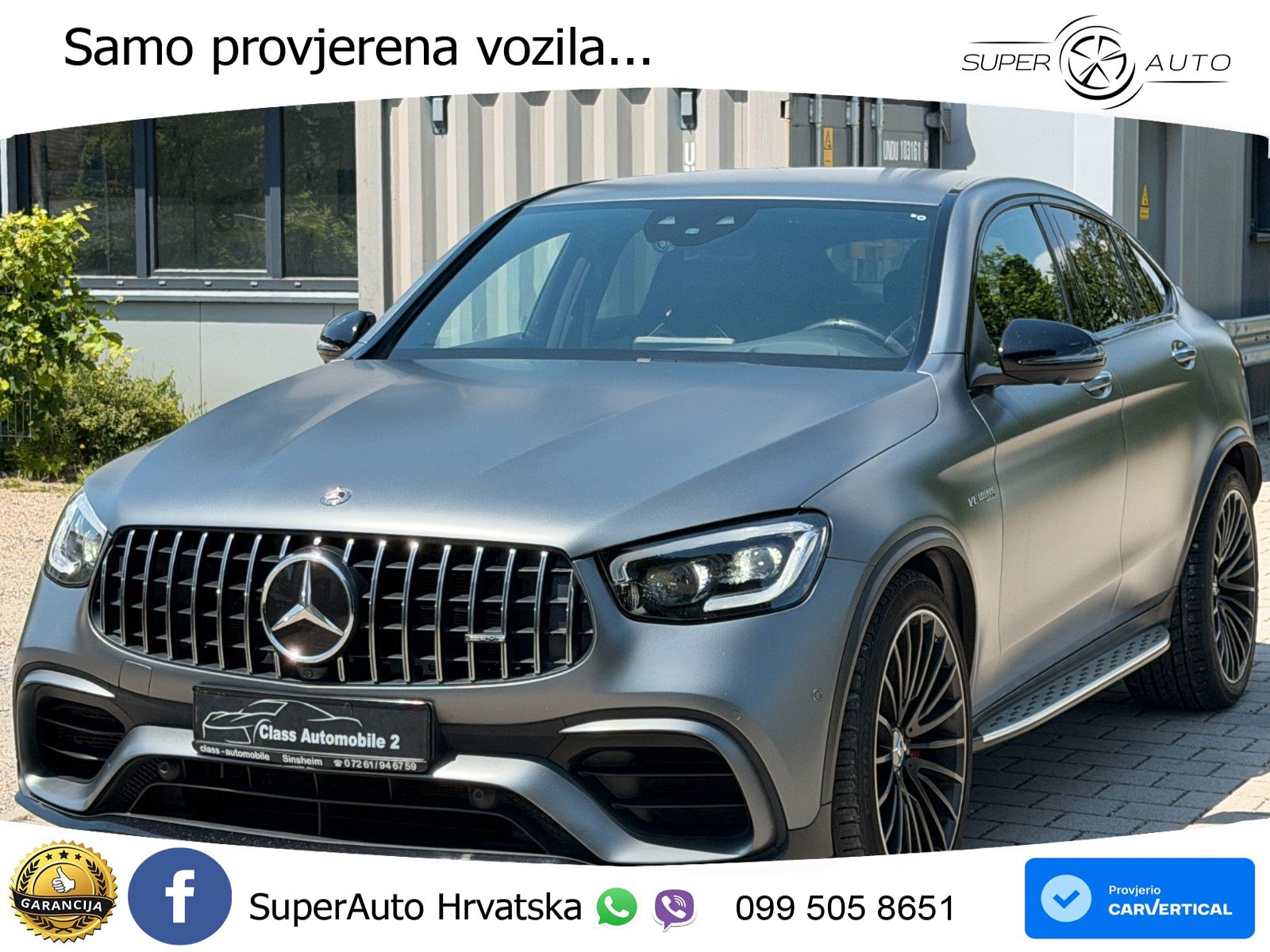 Mercedes AMG GLC 63 S V8 (510 KS) 4MATIC+ MCT LED+GR SJED+ACC