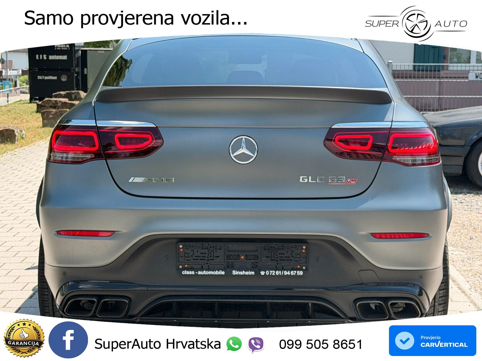 Mercedes AMG GLC 63 S V8 (510 KS) 4MATIC+ MCT LED+GR SJED+ACC