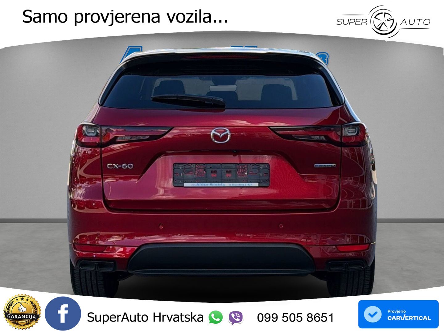 Mazda CX-60 3.3 e-Skyactiv D (200 KS) Automatic LED+GR SJED+ACC