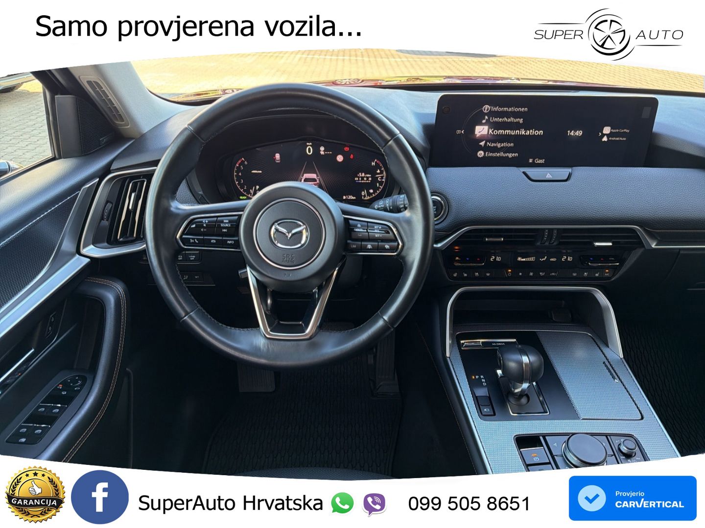 Mazda CX-60 3.3 e-Skyactiv D (200 KS) Automatic LED+GR SJED+ACC