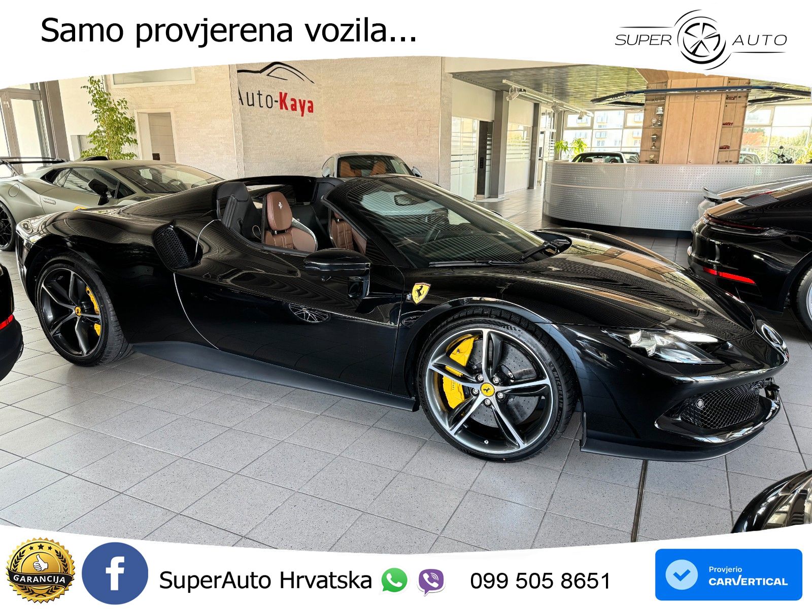 Ferrari 296 GTS 3.0 V6 (830 KS) F1 DCT ZRAČNI+ACC+GR SJED+KAM