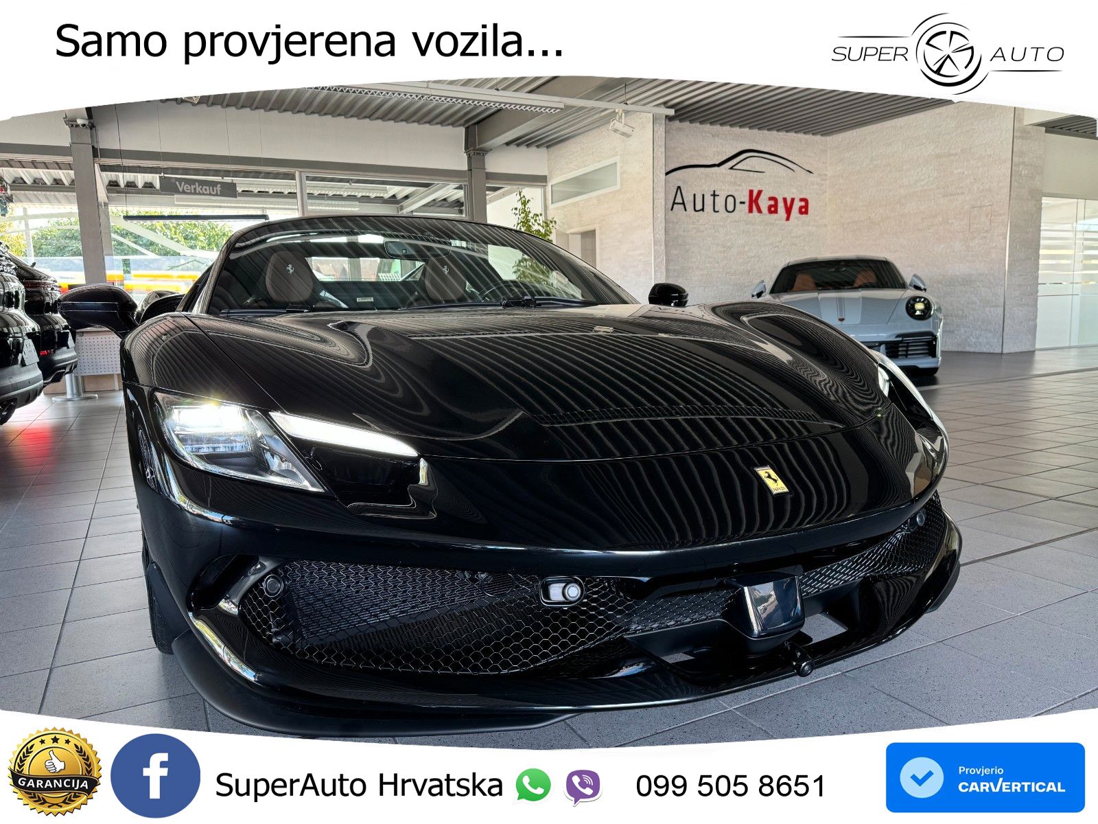 Ferrari 296 GTS 3.0 V6 (830 KS) F1 DCT ZRAČNI+ACC+GR SJED+KAM