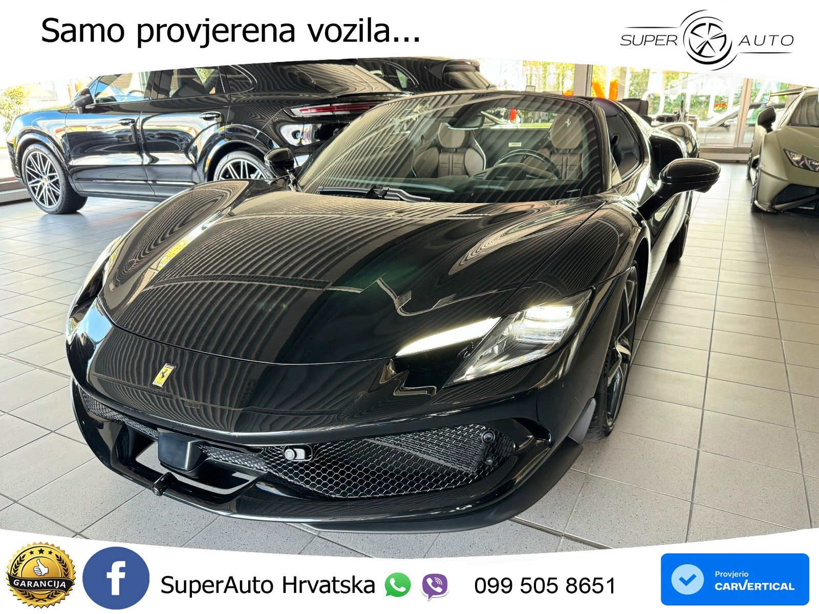 Ferrari 296 GTS 3.0 V6 (830 KS) F1 DCT ZRAČNI+ACC+GR SJED+KAM