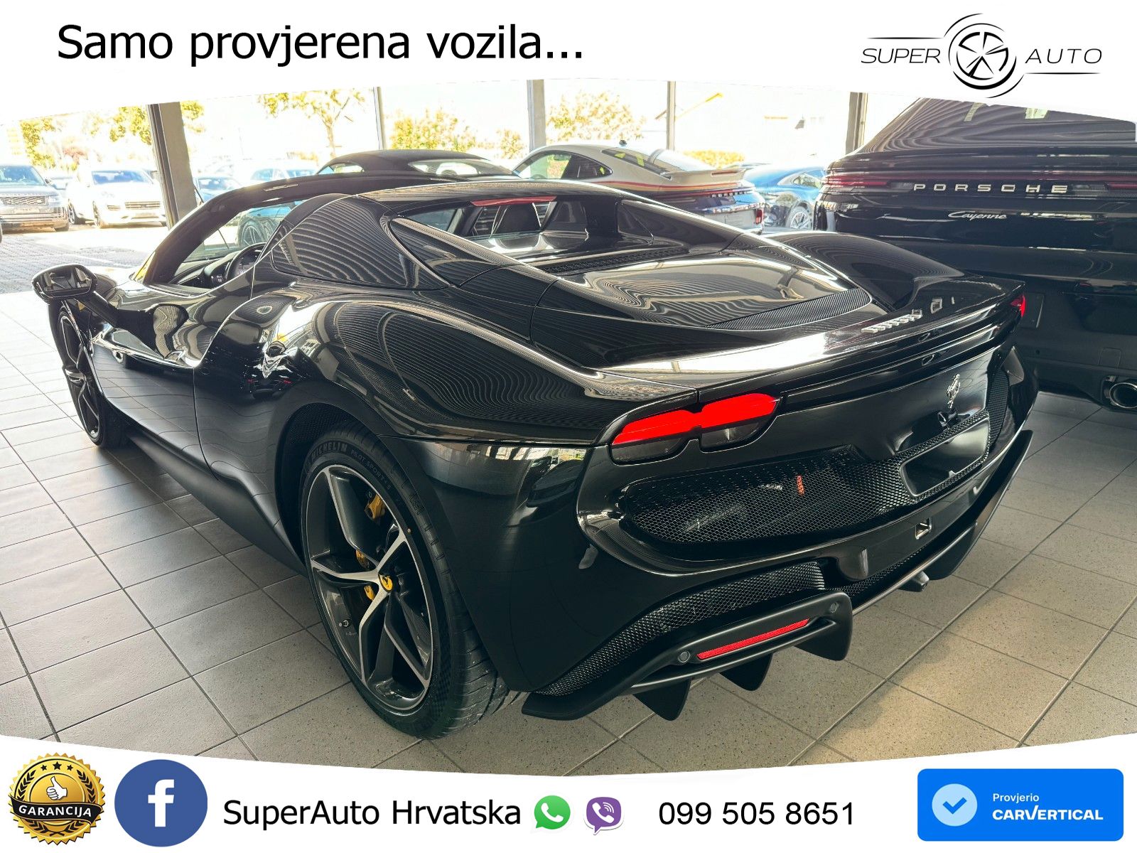 Ferrari 296 GTS 3.0 V6 (830 KS) F1 DCT ZRAČNI+ACC+GR SJED+KAM