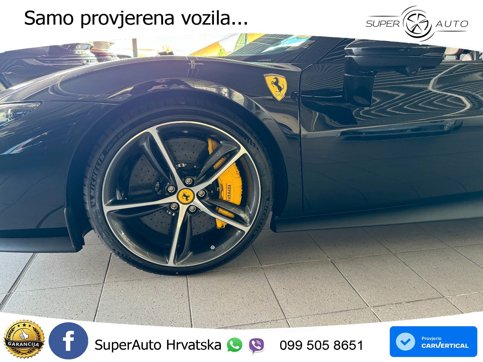 Ferrari 296 GTS 3.0 V6 (830 KS) F1 DCT ZRAČNI+ACC+GR SJED+KAM