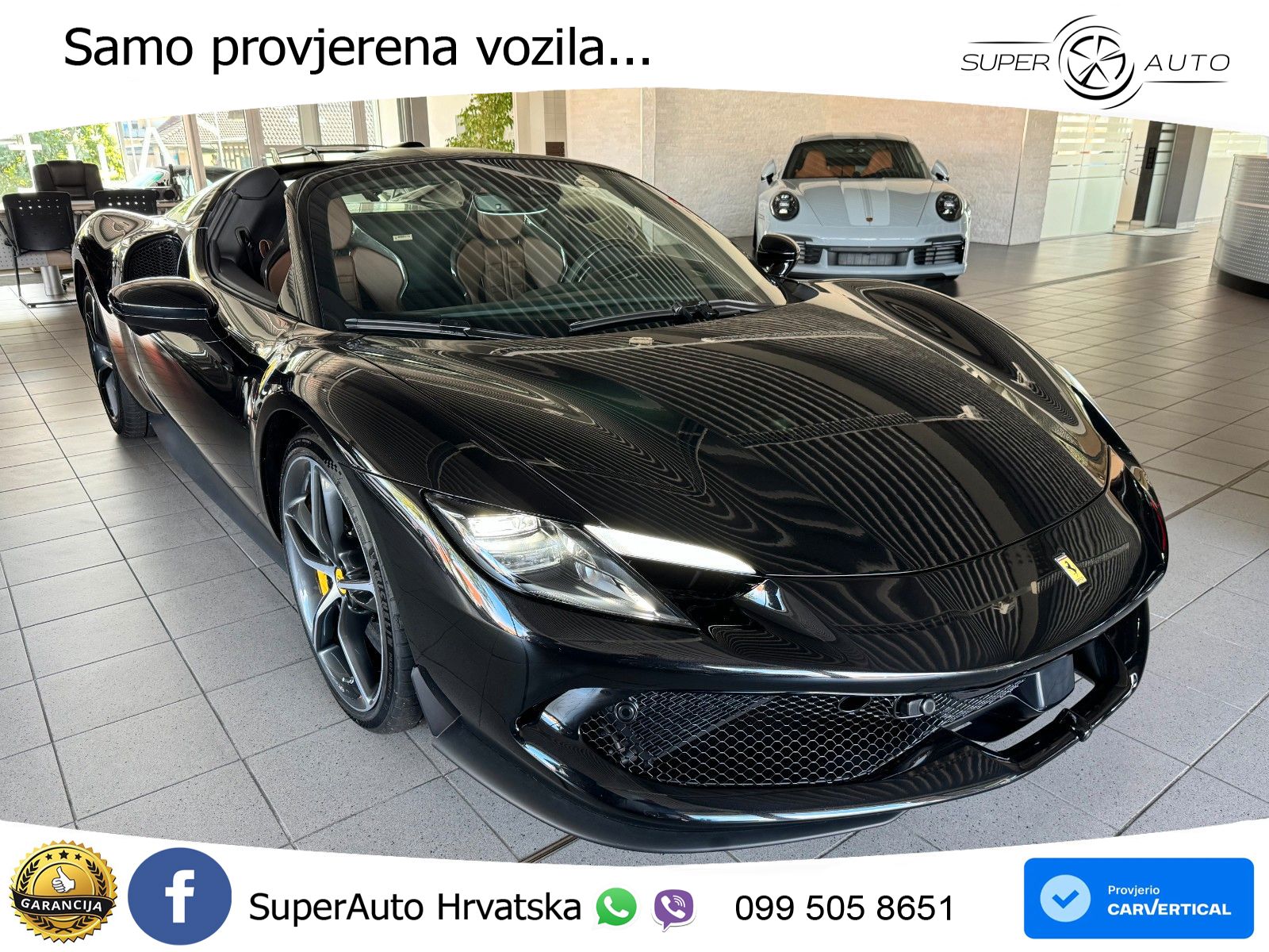 Ferrari 296 GTS 3.0 V6 (830 KS) F1 DCT ZRAČNI+ACC+GR SJED+KAM