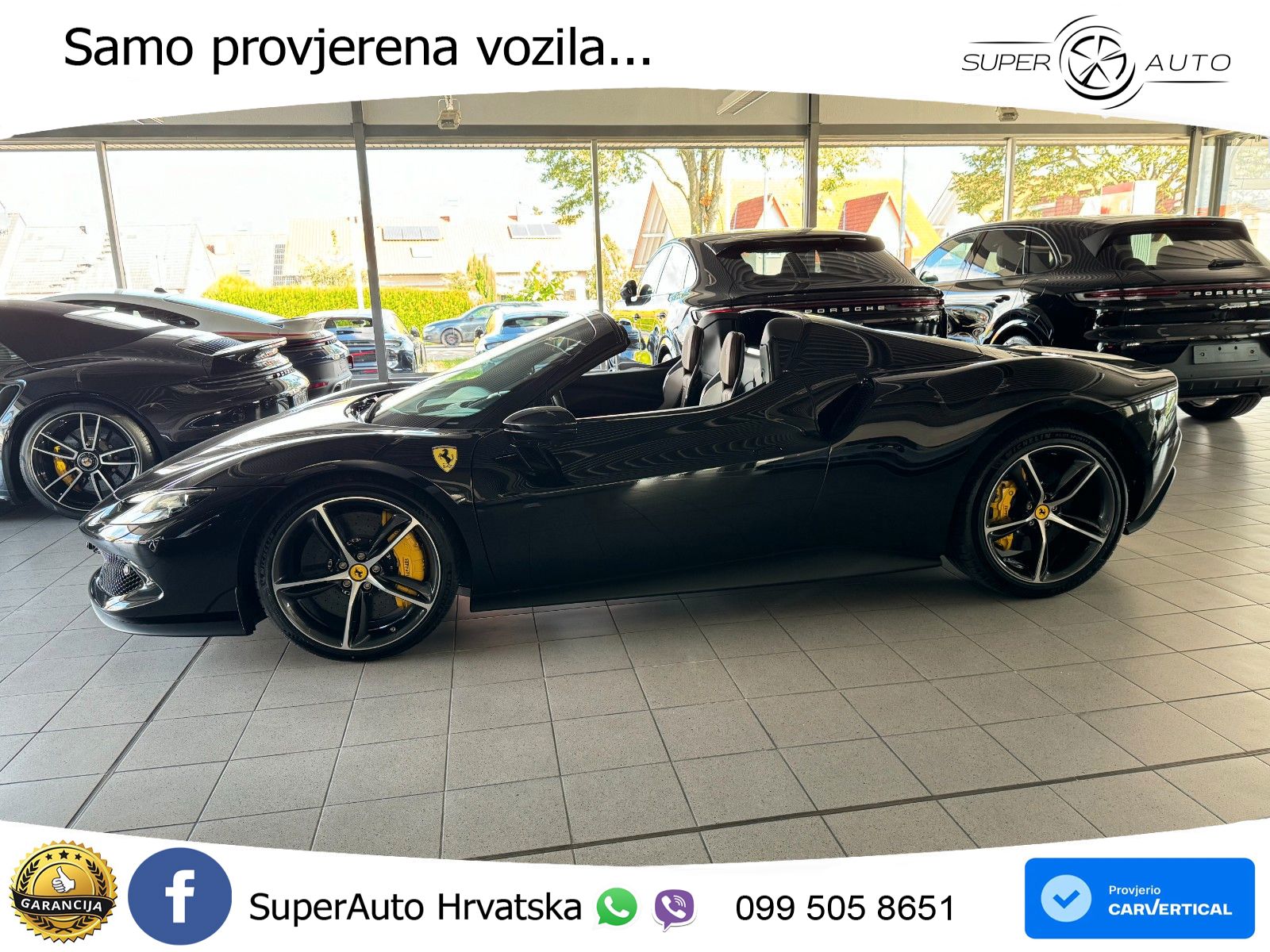 Ferrari 296 GTS 3.0 V6 (830 KS) F1 DCT ZRAČNI+ACC+GR SJED+KAM
