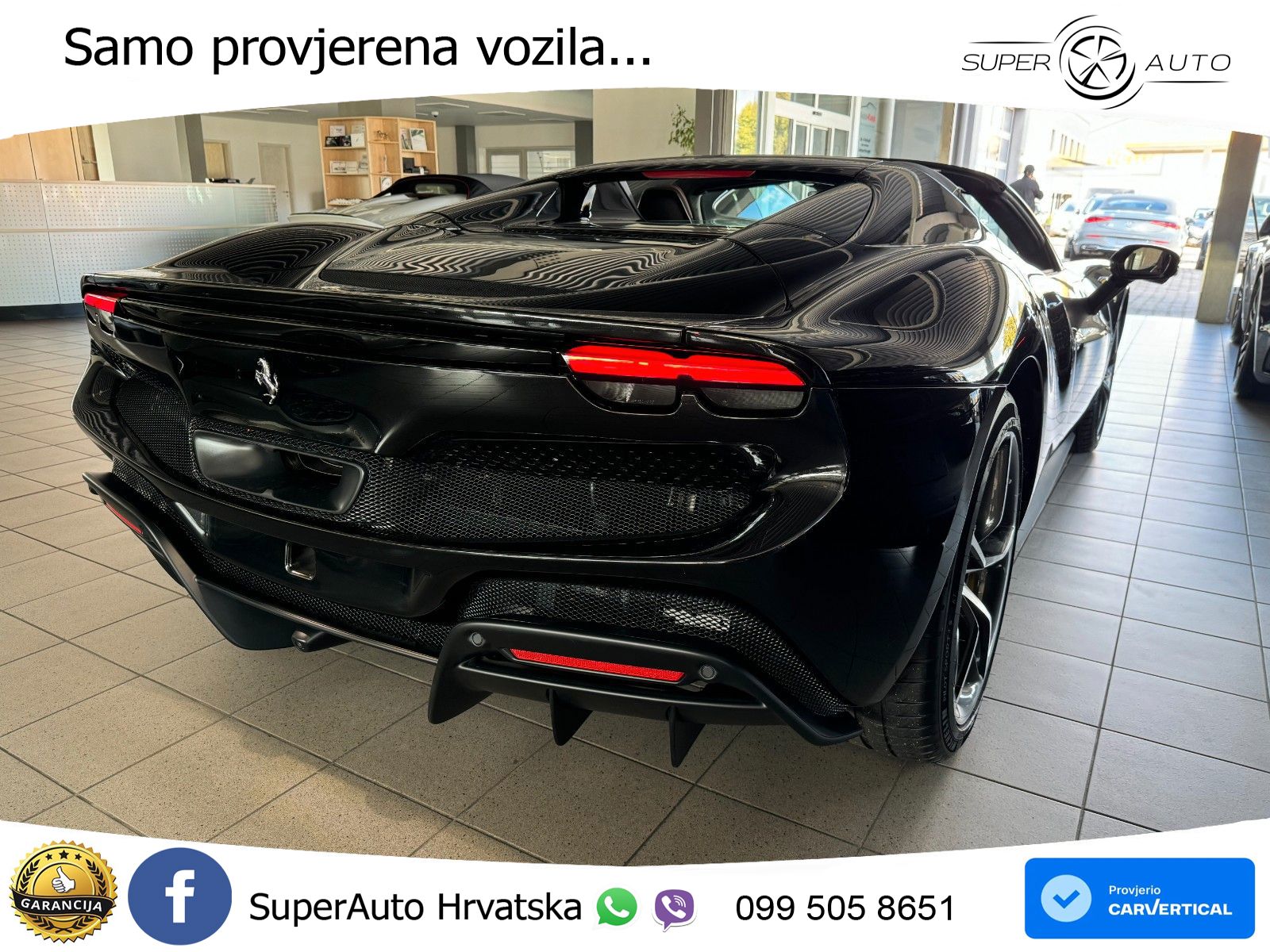 Ferrari 296 GTS 3.0 V6 (830 KS) F1 DCT ZRAČNI+ACC+GR SJED+KAM