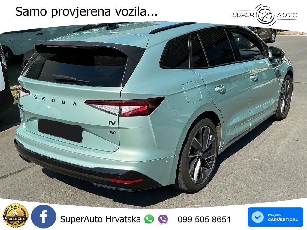Škoda Enyaq iV 80 82 kWh (204 KS) SportLine LED+GR SJED+ACC
