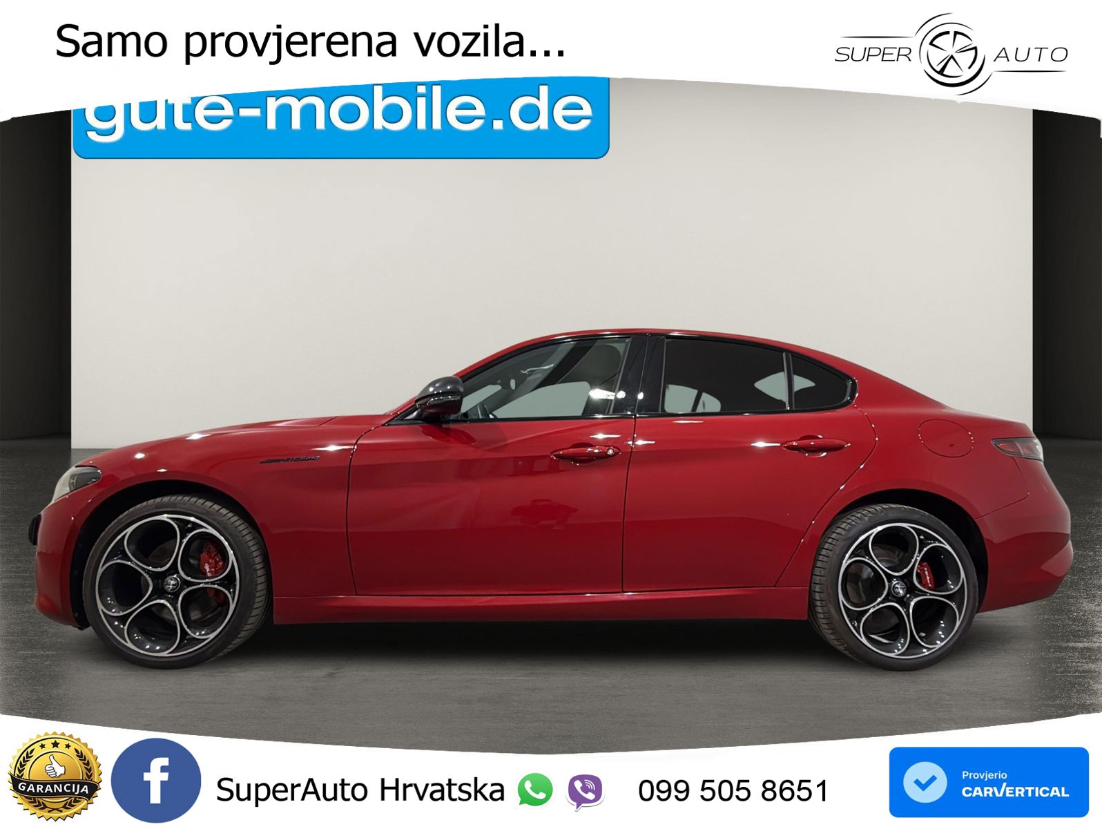 Alfa Romeo Giulia 2.0 Turbo (280 KS) Q4 Automatic LED+GR SJED+ACC
