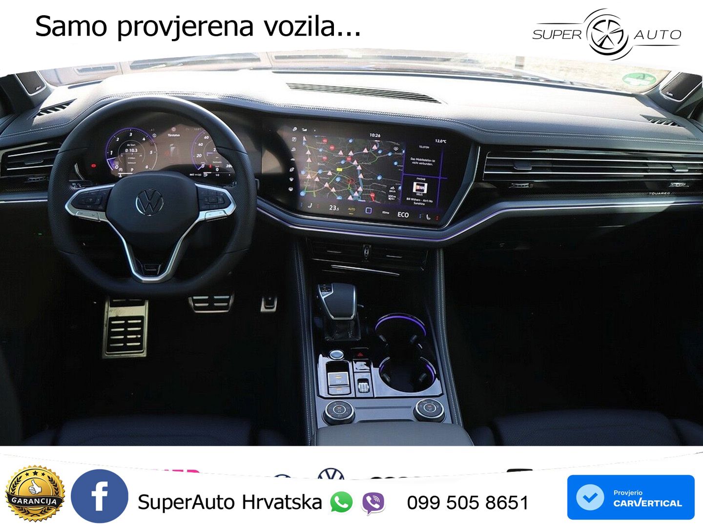 Volkswagen Touareg 3.0 V6 TDI (286 KS) 4MOTION Tiptronic R-Line ZRAČNI+ACC+GR SJED+KAM+PANO