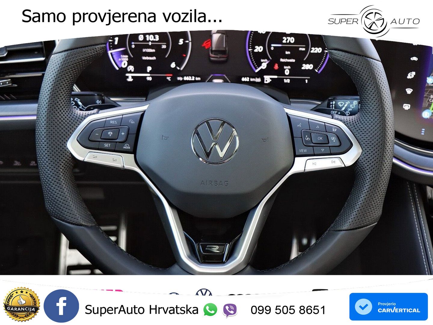 Volkswagen Touareg 3.0 V6 TDI (286 KS) 4MOTION Tiptronic R-Line ZRAČNI+ACC+GR SJED+KAM+PANO
