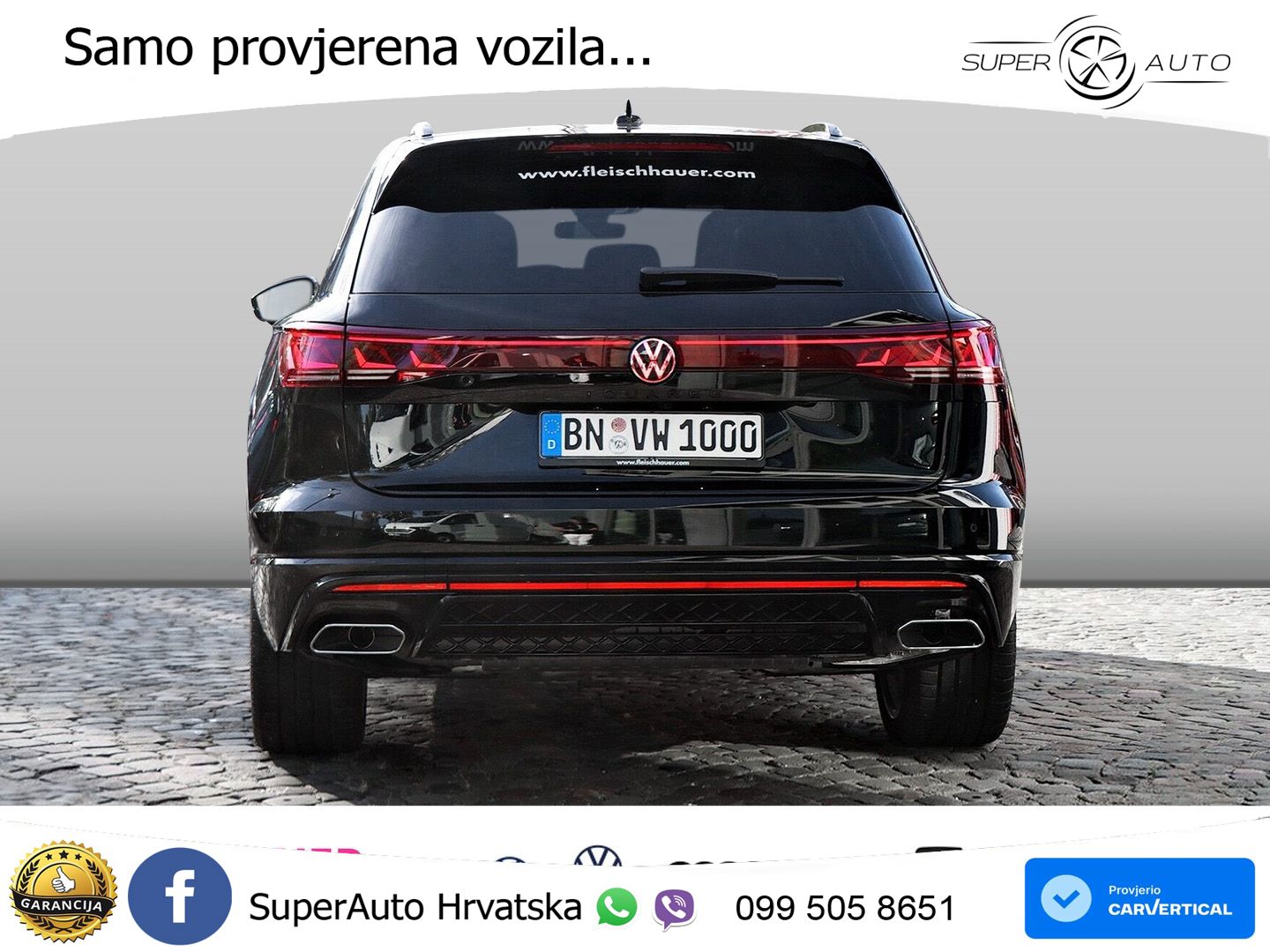 Volkswagen Touareg 3.0 V6 TDI (286 KS) 4MOTION Tiptronic R-Line ZRAČNI+ACC+GR SJED+KAM+PANO