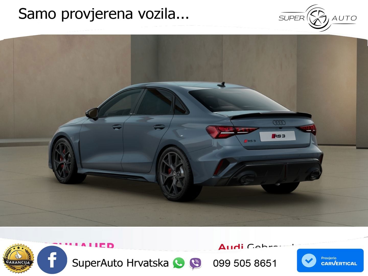 Audi RS3 Sedan 2.5 TFSI (400 KS) quattro S tronic MATRIX+GR SJED+KAM