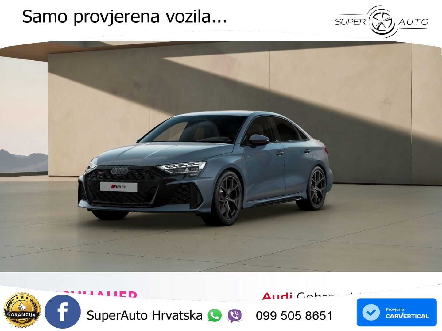 Audi RS3 Sedan 2.5 TFSI (400 KS) quattro S tronic MATRIX+GR SJED+KAM
