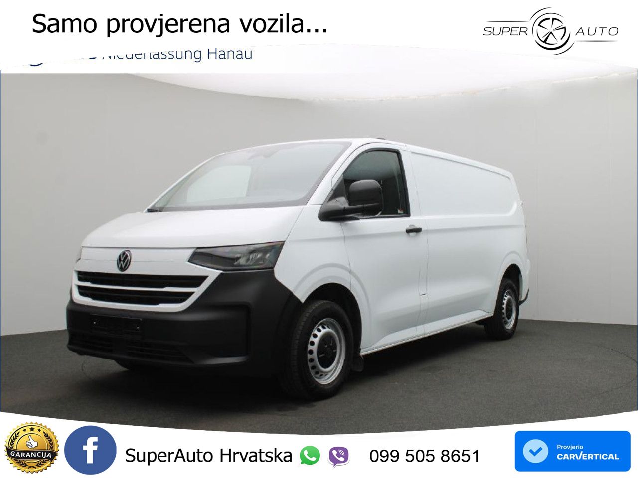 Volkswagen Transporter Kasten lang Kamera Vorb. AHK Klima 150 KS