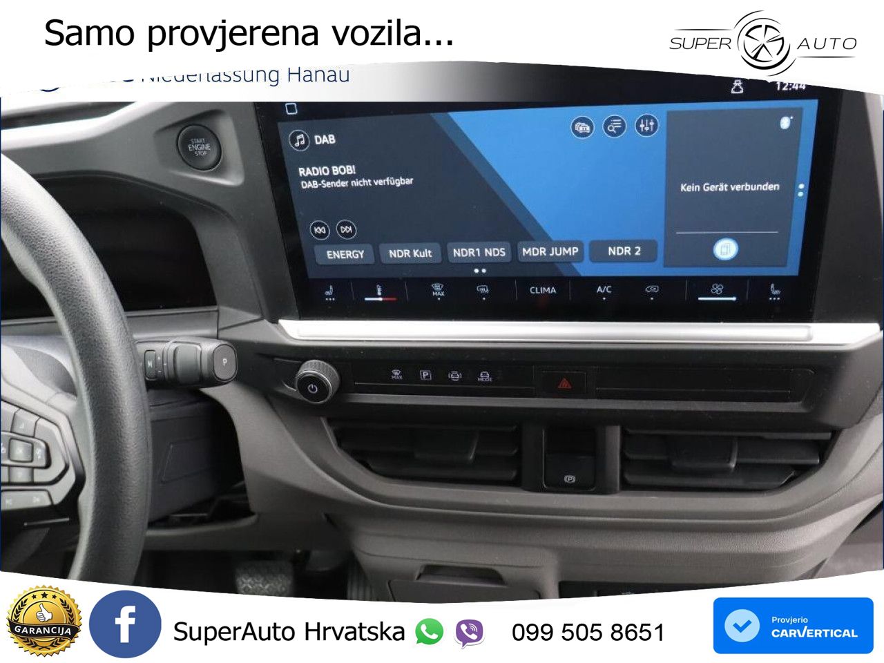 Volkswagen Transporter Kasten lang Kamera Vorb. AHK Klima 150 KS